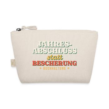 Jahresabschluss statt Bescherung - Buchhaltung - Bio-Täschchen - Natur - Vorne