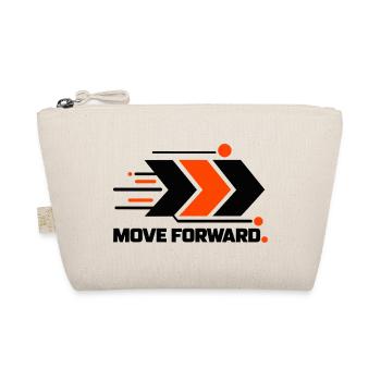 Move Forward – Minimalistisches Pfeil Design - Bio-Täschchen - Natur - Vorne