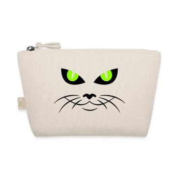 cat face - katzengesicht - Bio-Täschchen - Natur - Vorne