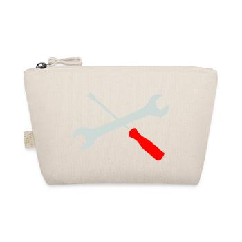 Wrench and screwdriver crossed - Organic Pouch - nature - Front