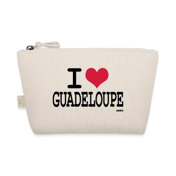 J'aime la guadeloupe - couleurs personnalisables - Trousse biologique - nature - Devant