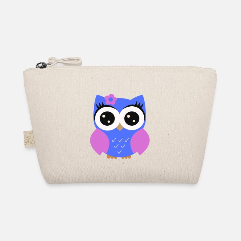 Owl Puple - Organic Pouch - nature