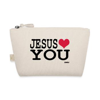 jesus loves you - Organic Pouch - nature - Front