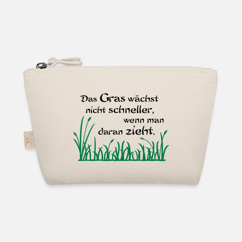 Das Gras wächst nicht schneller - Bio-Täschchen - Natur