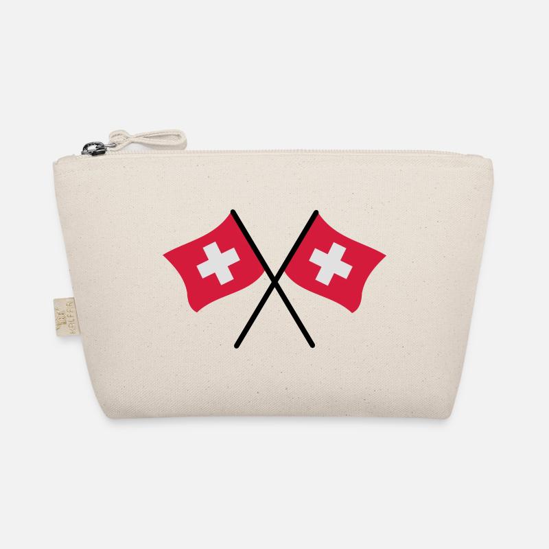 Schweizer Flaggen Bio-Täschchen