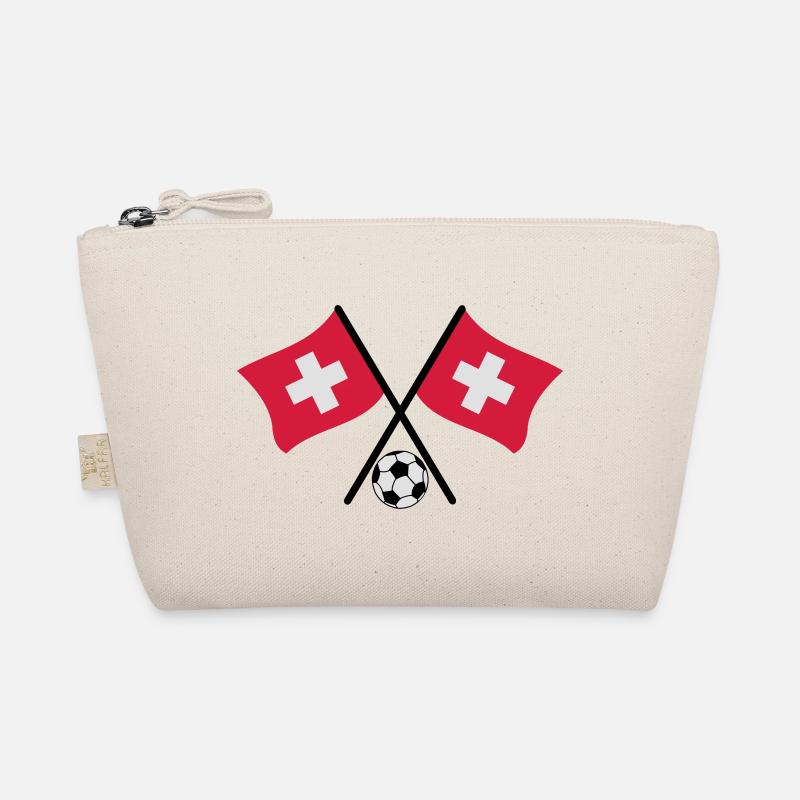 Schweizer Fussball Flagge Bio-Täschchen