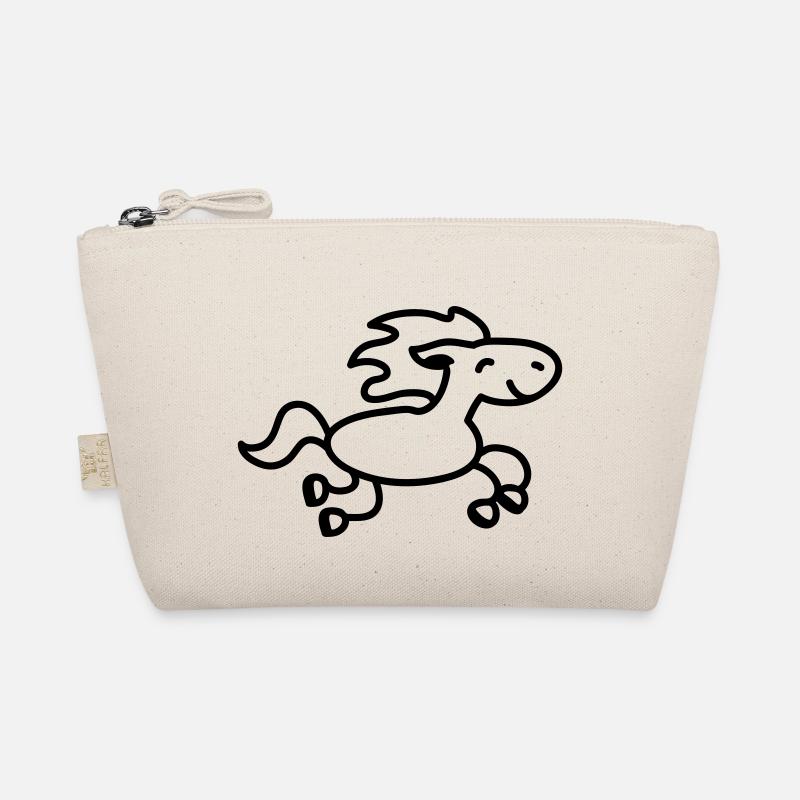 Horse jumps - line Organic Pouch