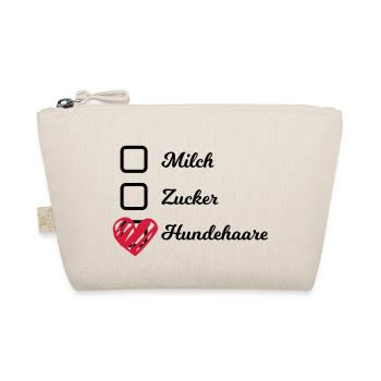 Milch Zucker Hundehaare Kaffee Becher Tasse - Bio-Täschchen - Natur - Vorne