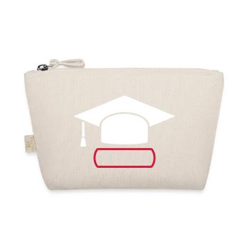 Doktorhut Geschenk zur Promotion/Dissertation - Bio-Täschchen - Natur - Vorne