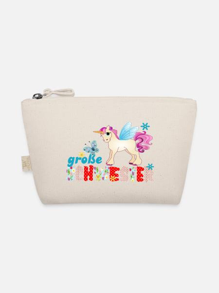 große Schwester Einhorn - Bio-Täschchen - Natur
