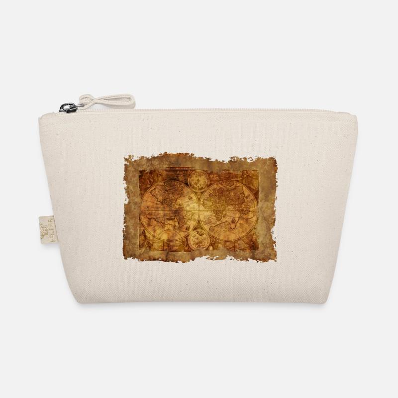 Old world map on parchment Organic Pouch