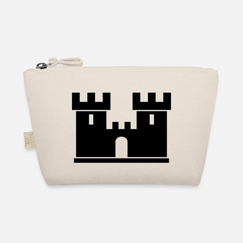 Castle Silhouette Drawing Gift Idea Middle Ages Organic Pouch