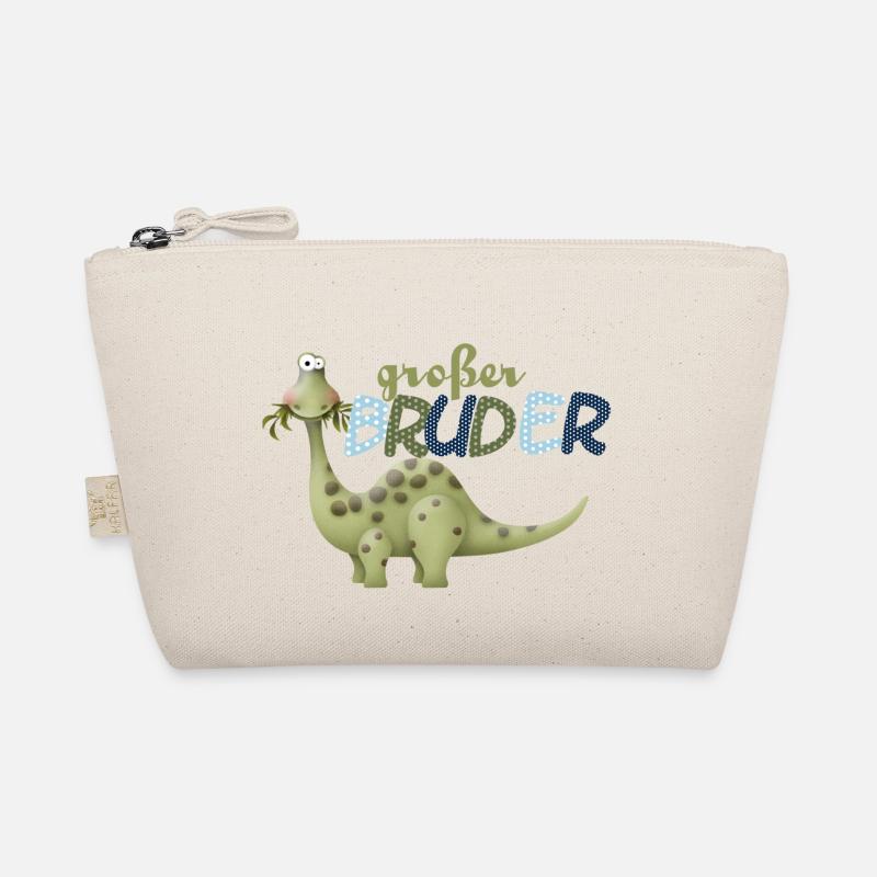 großer Bruder Dinosaurier - Bio-Täschchen - Natur