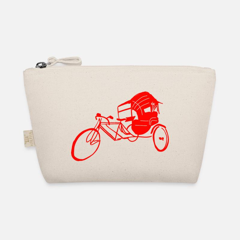 Rickshaw in red Organic Pouch