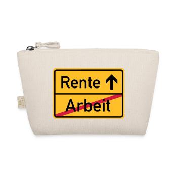 ortsschild_arbeit_rente__f3 - Organic Pouch - nature - Front