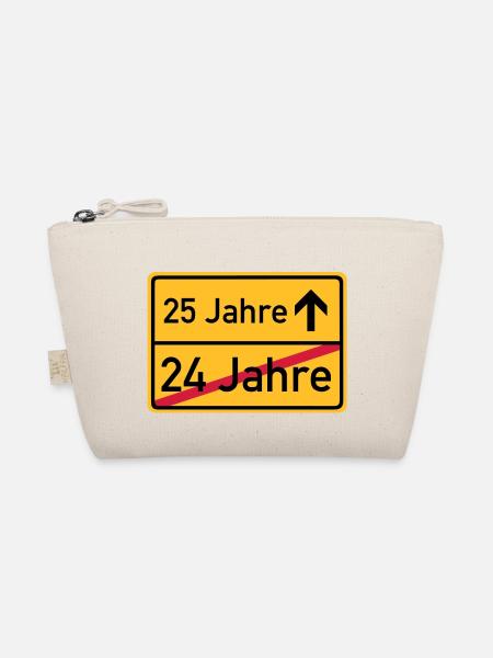 ortsschild_25__jahre__f3 - Bio-Täschchen - Natur - Vorne