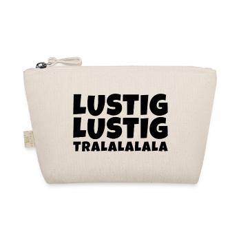 Lustig Lustig Tralalalala Spruch Weihnachten - Bio-Täschchen - Natur - Vorne