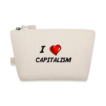 I love capitalism shirt. Capitalism economy. - Organic Pouch - nature - Front