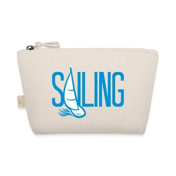 sailing hobby boat sailing ship sailboat sea wa - Organic Pouch - nature - Front
