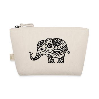 Decorated Indian elephant - Organic Pouch - nature - Front