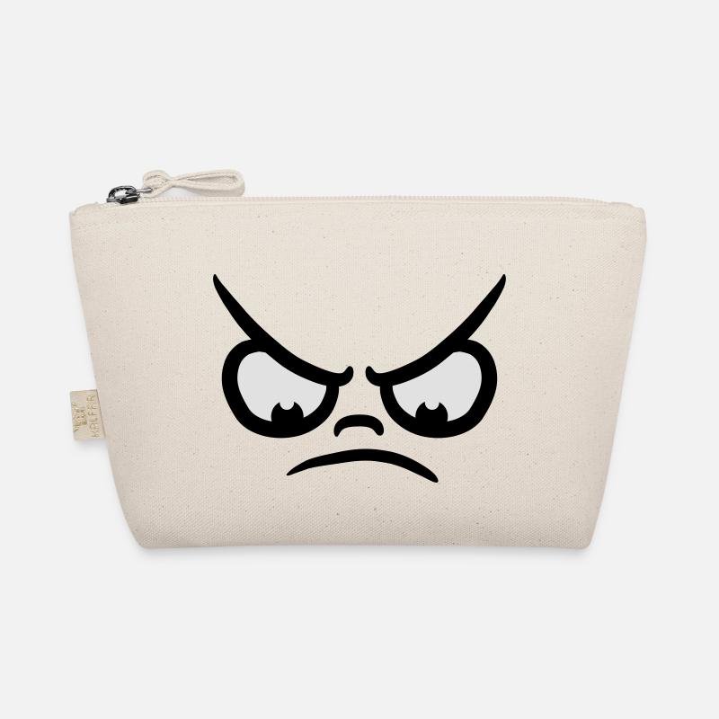 Angry Comic Face - Bio-Täschchen - Natur