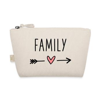 Famille coeur flèche amour cupidon cohésion - Trousse biologique - nature - Devant