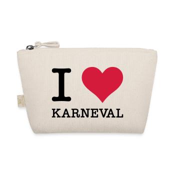 I Love Karneval - Bio-Täschchen - Natur - Vorne