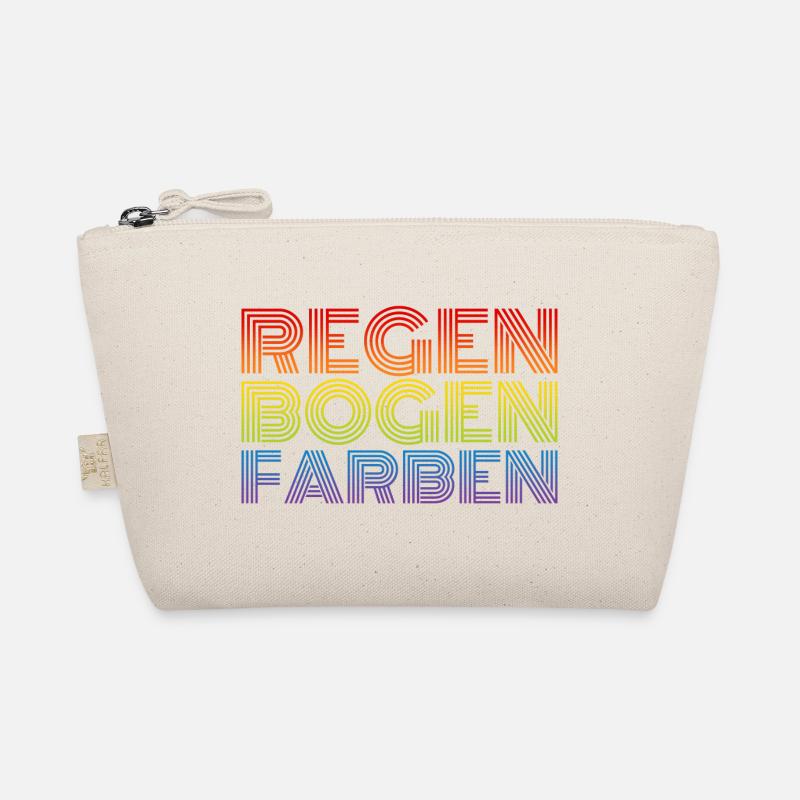 LGBT Regenbogenfarben Regenbogen Farben CSD Pride - Bio-Täschchen - Natur