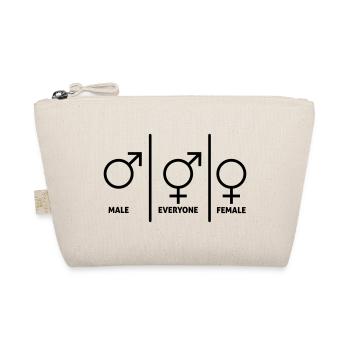 Symbol-Männer-Frauen-Divers - Bio-Täschchen - Natur - Vorne