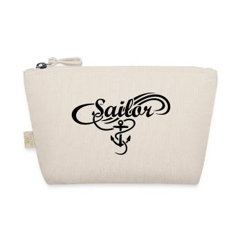 Sailor Waves Anchor Sail Sailing - Organic Pouch - nature - Front