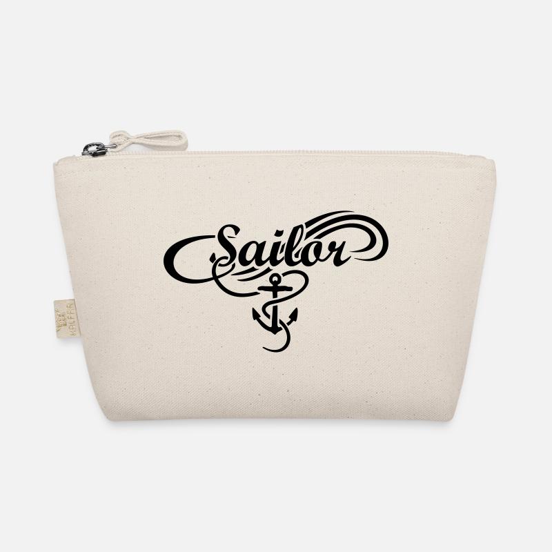 Sailor Waves Anchor Sail Sailing Organic Pouch