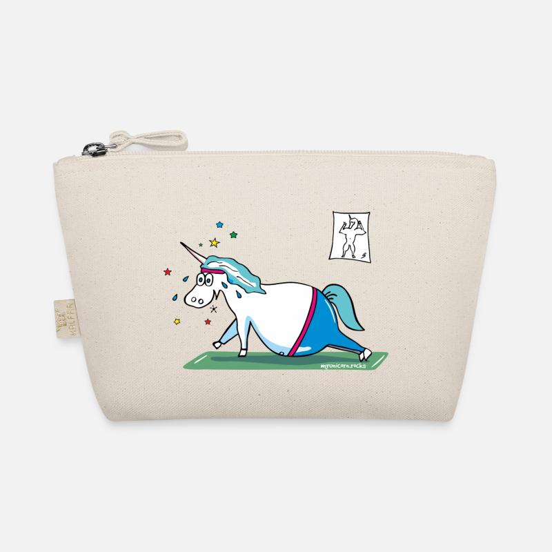 "Fluffy" fat unicorn - Organic Pouch - nature