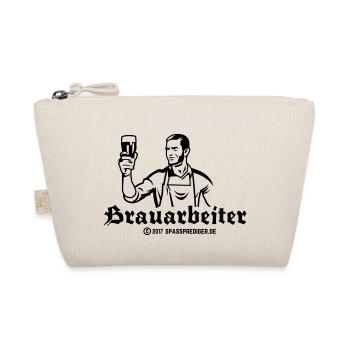 Bier Design Brauarbeiter - Bio-Täschchen - Natur - Vorne