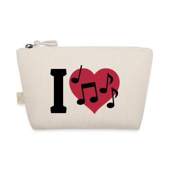 I love Music - J'aime la musique - Trousse biologique - nature - Devant
