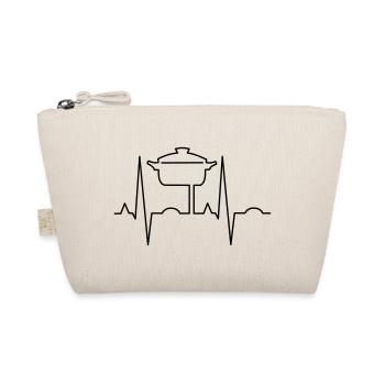 Heartbeat with pot - Organic Pouch - nature - Front