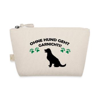 ohne_hund_geht_garnichts_02 - Bio-Täschchen - Natur - Vorne