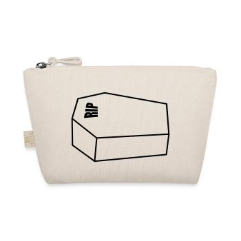 Closed Coffin RIP Rest In Peace Funeral - Organic Pouch - nature - Front