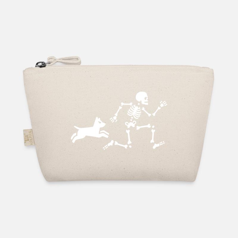 Dog mom dog trainer skeleton bones dog Organic Pouch