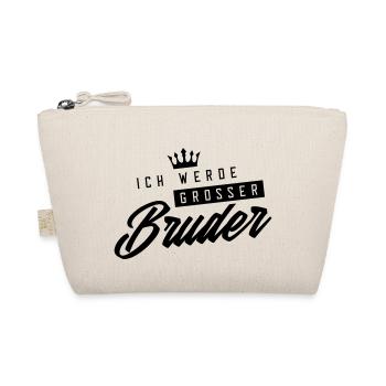 ich werde grosser bruder krone - Bio-Täschchen - Natur - Vorne