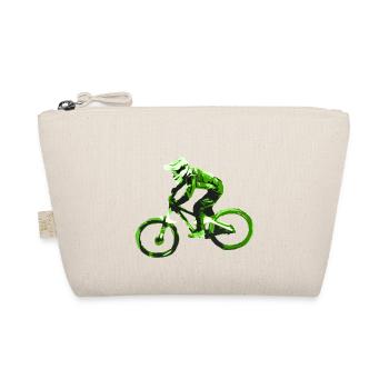 Mountainbike MTB bergab - Bio-Täschchen - Natur - Vorne