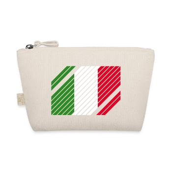 Italy National Flag - striped - Bio-Täschchen - Natur - Vorne