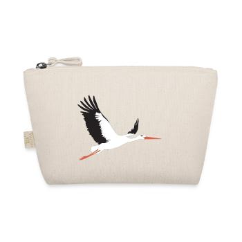 Storch fliegt - Bio-Täschchen - Natur - Vorne