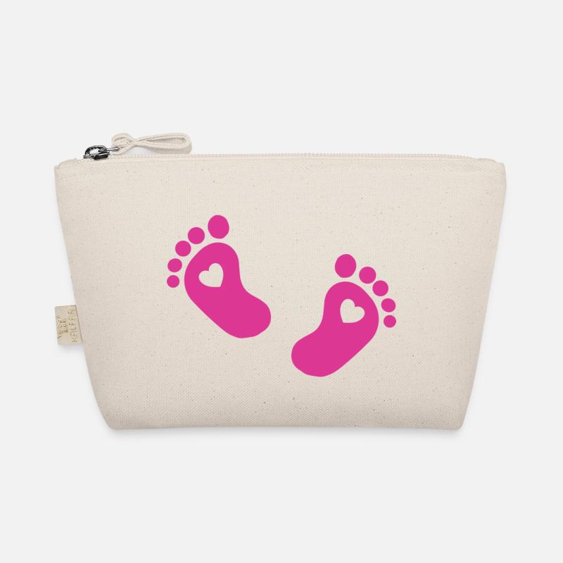 Pieds de bébé Pied de bébé rose - Trousse biologique - nature