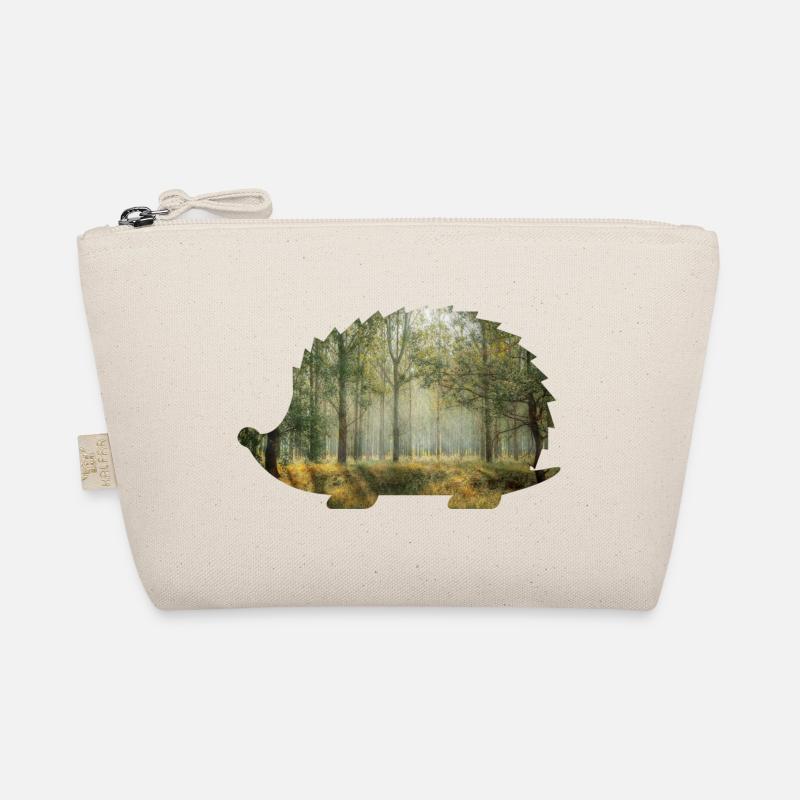 forest 9 hedgehogs with forest Organic Pouch