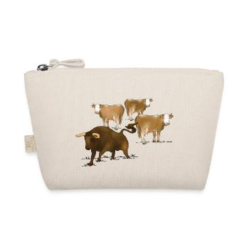 Stier, Kühe - Bio-Täschchen - Natur - Vorne