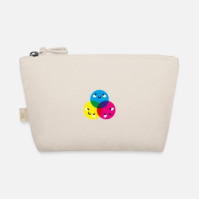 CMYK Circles - Organic Pouch - nature