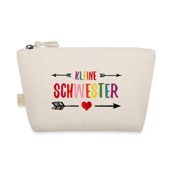Kleine Schwester Geschwister Schwesterliebe - Bio-Täschchen - Natur - Vorne
