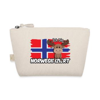 Ich bin Norwegifiziert Spruch Flagge Elch - Bio-Täschchen - Natur - Vorne
