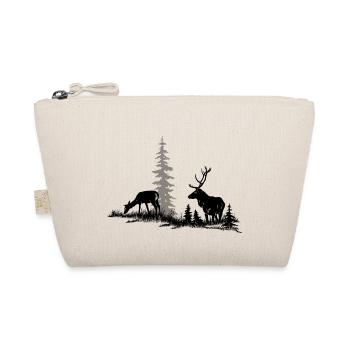 Red deer in the forest - Organic Pouch - nature - Front