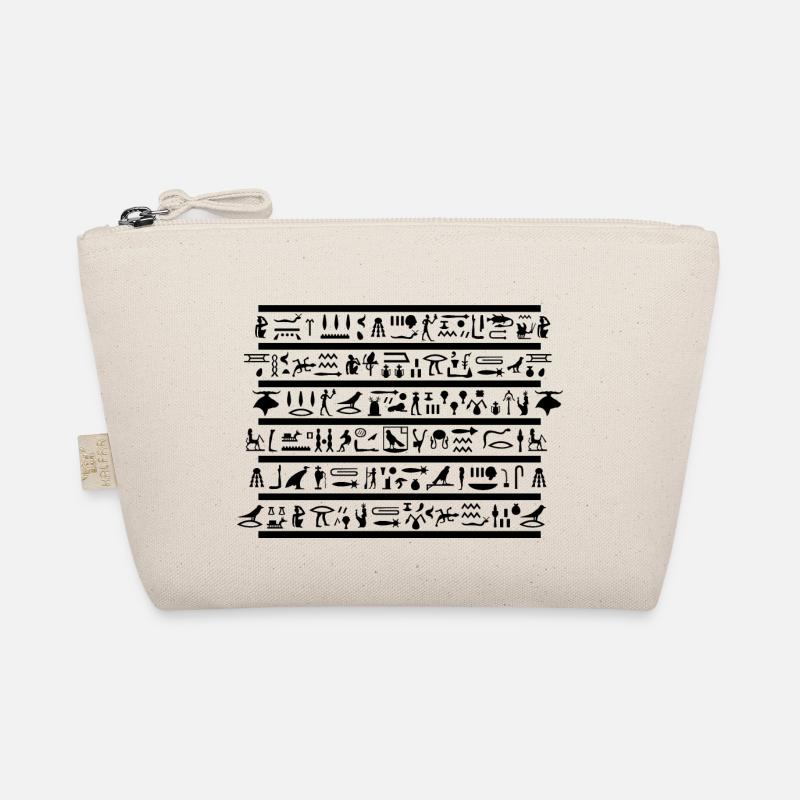 Egyptian Hieroglyphics - Organic Pouch - nature